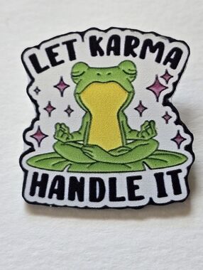 Meditating Frog Brooch